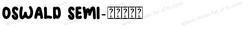oswald semi字体转换